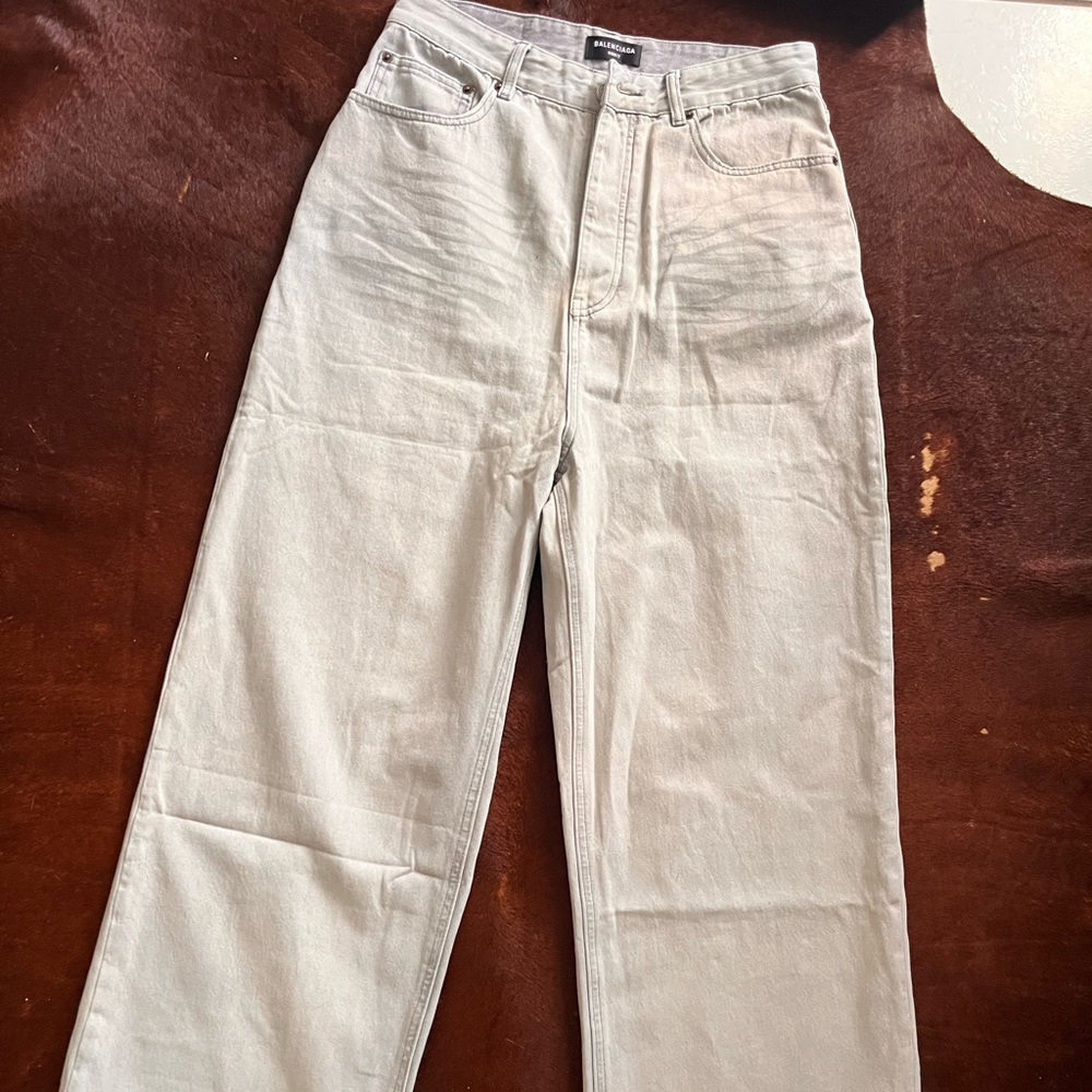 Balenciaga "waterproof" Straight Baggy Leg jeans